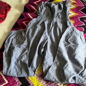 American Apparel Lightweight Sleeveless Chambray Romper Small